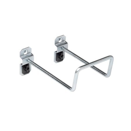 Triton Products 5 In. 80 Degree Bend Steel Double Closed End Loop Pegboard Hook for LocBoard, PK5 56528